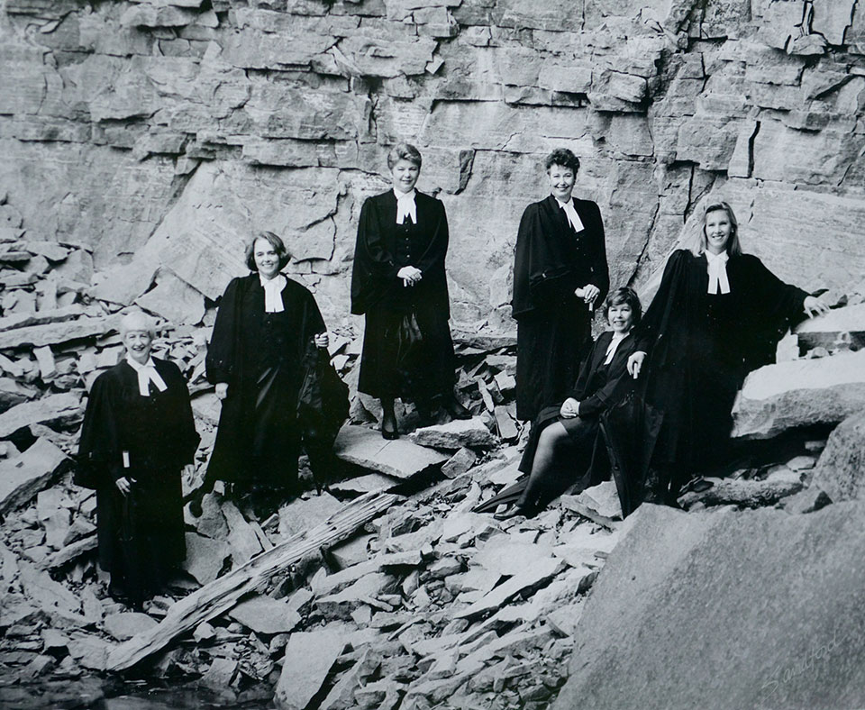 Guelph Female Lawyers posing together - New Team in Town